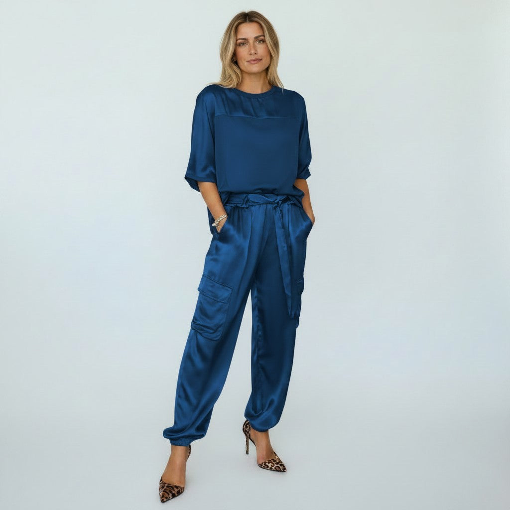 Solei | Stijlvolle Satijnen Set - Tweedelig, Comfortabel met Elegante Pasvorm