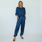 Solei | Stijlvolle Satijnen Set - Tweedelig, Comfortabel met Elegante Pasvorm