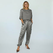 Solei | Stijlvolle Satijnen Set - Tweedelig, Comfortabel met Elegante Pasvorm