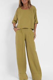 Sophie | Tweedelig Katoen-Linnen Pak voor Dames