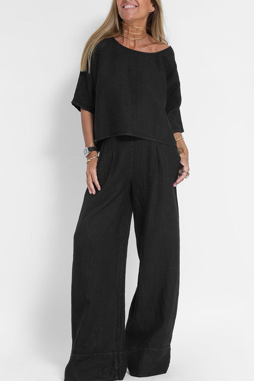 Sophie | Tweedelig Katoen-Linnen Pak voor Dames