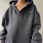 Mai | Casual Hoodie met V-hals Dames - Ademende Stof, Zacht en Trendy