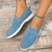 Sophie | Dames Loafers Zwart - Stijlvolle Suède met Verhoogde Hak 2