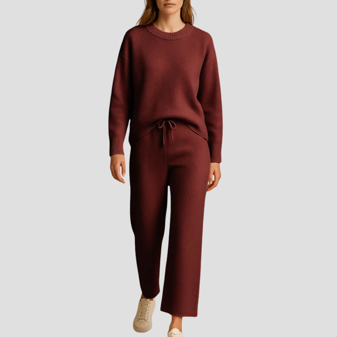 Sophie | Dames Loungewear Set - Zachte Gebreide Stof, Comfy en Casual 0