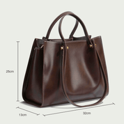 Sophie | Dames Schoudertas - Handgemaakt Vegan Leer, Ruim en Duurzaam 7