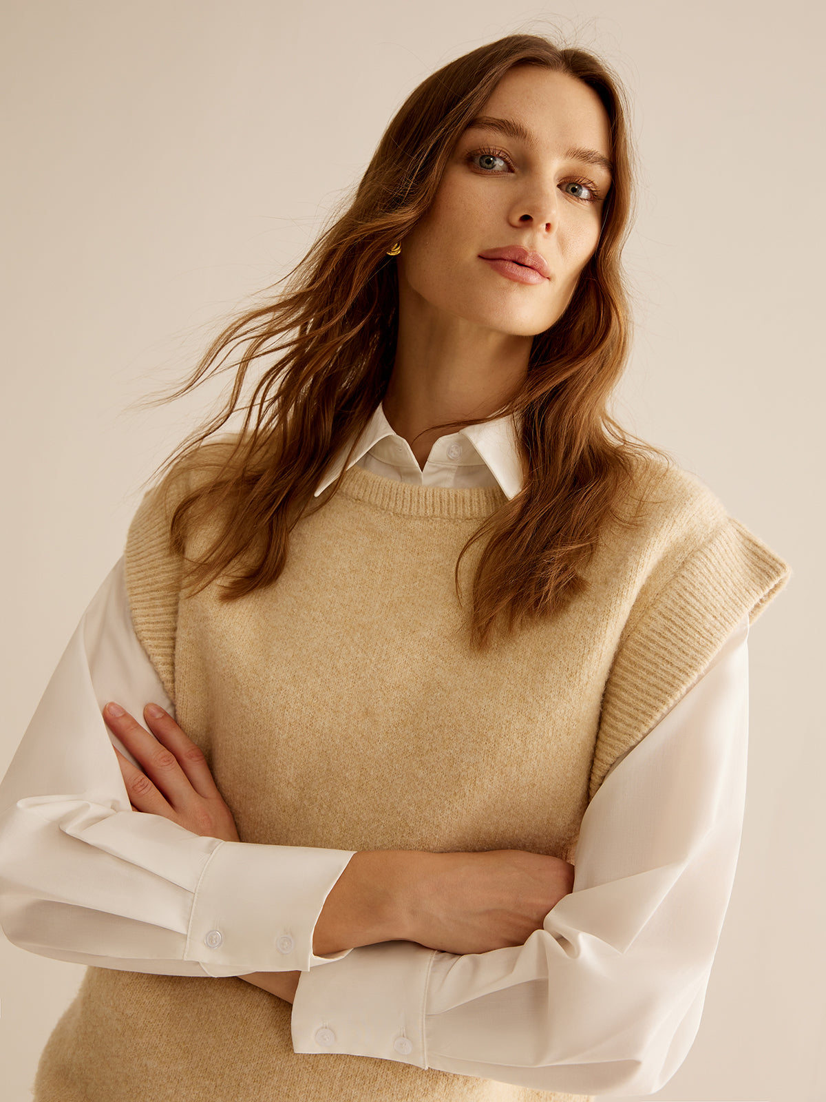 Sophie | Dames Set met Stretchrok en Kapmouw - Warme Gebreide Stoffen 4