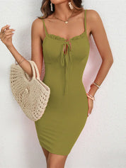 Tora | Bodycon Mini Jurk van Ribstof –Mouwloos & Comfortabel