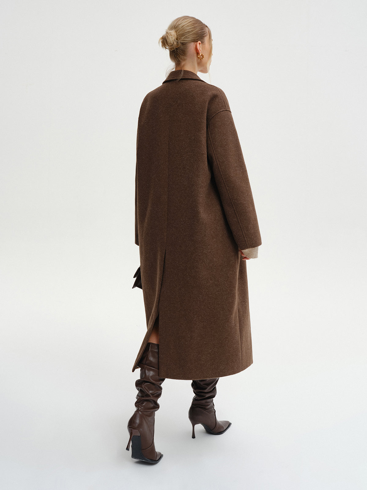 Tessa | Dames Lange Winterjas - Warm Tweed, Oversized Pasvorm 5