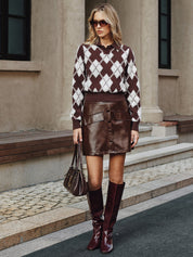 Tessa | Dames Trui - Gebreid Argylepatroon, Comfortabel en Stijlvol 4