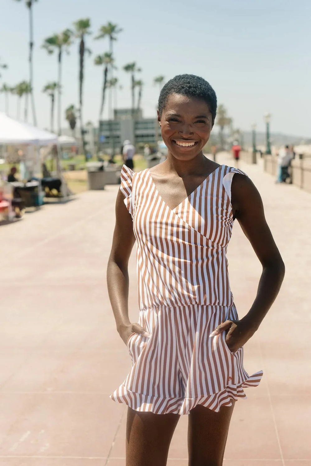 Nevar | Zwem Playsuit met Ingebouwde BH