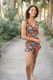Nevar | Zwem Playsuit met Ingebouwde BH