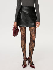 Velante | Dames Net Panty met Chique Patroon - Elegante Look, Hoogwaardige Stofmix