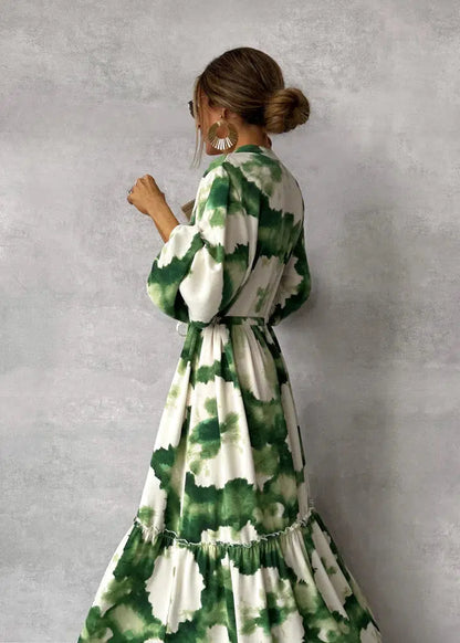 Odette | Bohemian Maxi-Jurk met V-Hals
