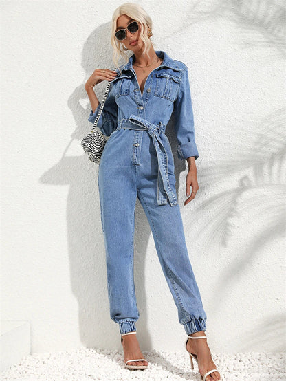 Regina | Denim Jumpsuit voor Dames