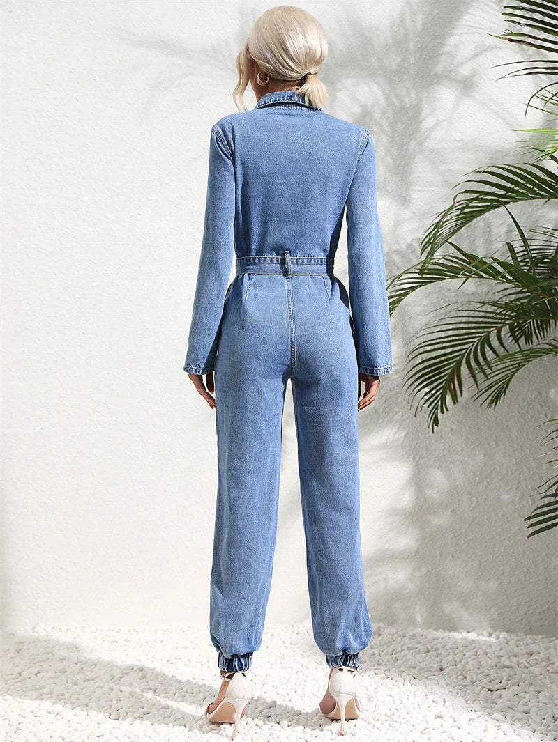 Regina | Denim Jumpsuit voor Dames