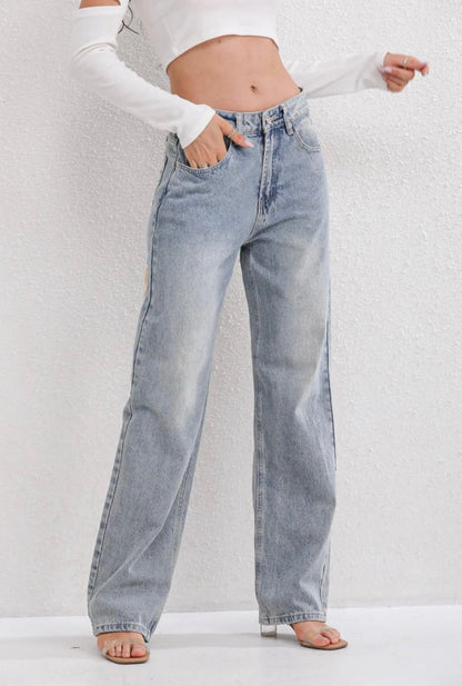 Burgina | Vintage Ripped Jeans met Uniek Patchwork Detail