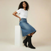 Yara | Western Look Suede Laarzen Dames - Suede, Geborduurd en Comfortabel