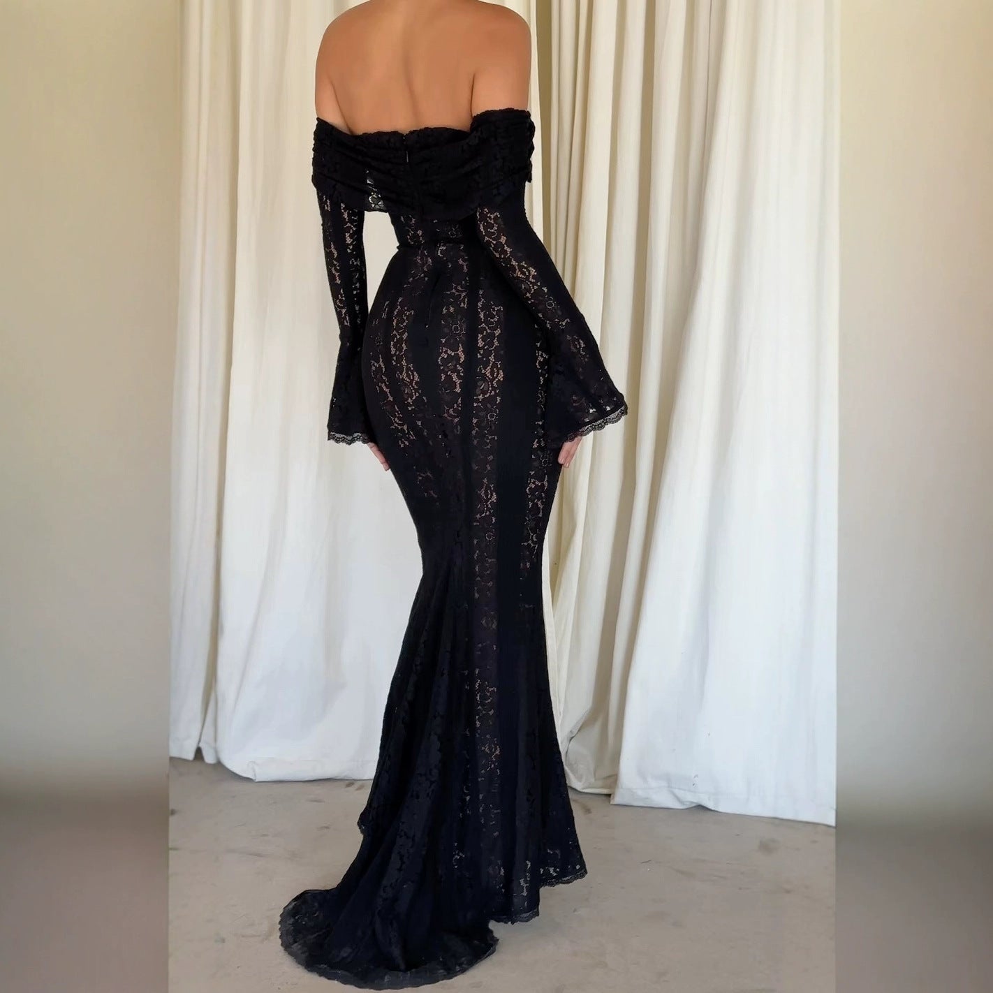 Wendy | Dames Bodycon Jurk - Spaghettibandjes met Luxe Kant 3