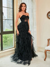 Wendy | Dames Galajurk - Elegante Kanten Details, Hoogwaardige Elastische Stof 6