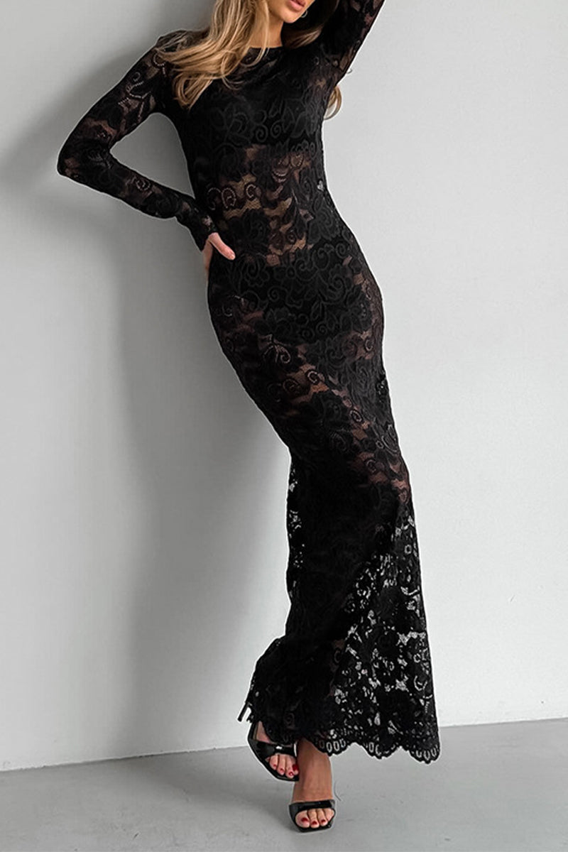 Wendy | Dames Kanten Jurk - Verleidelijk en Transparant Design 3
