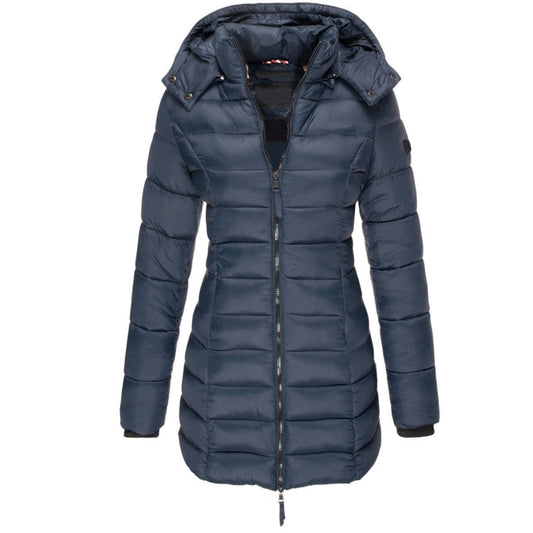 Melano | Dames Lange Donsjas Winter - Hoogwaardige Isolatie met Capuchon