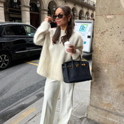 Wendy | Dames Oversized Trui - Zacht Breisel, Trendy en Comfortabel 5