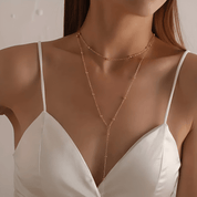 Wendy | Gouden Ketting Dames - Elegante Knopen Accessoire 0