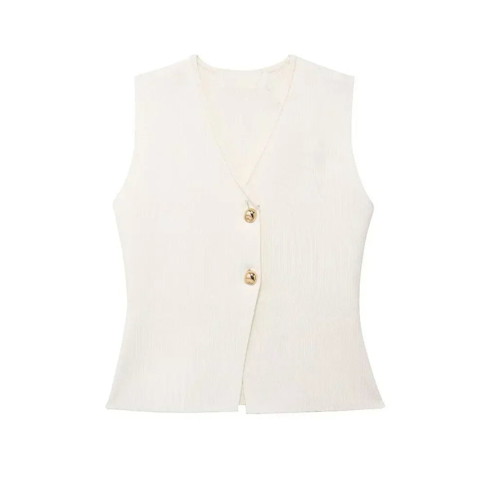 Imara | Mouwloze Gilet Top voor Dames - Elegant en Minimalistisch