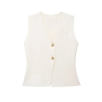 Imara | Mouwloze Gilet Top