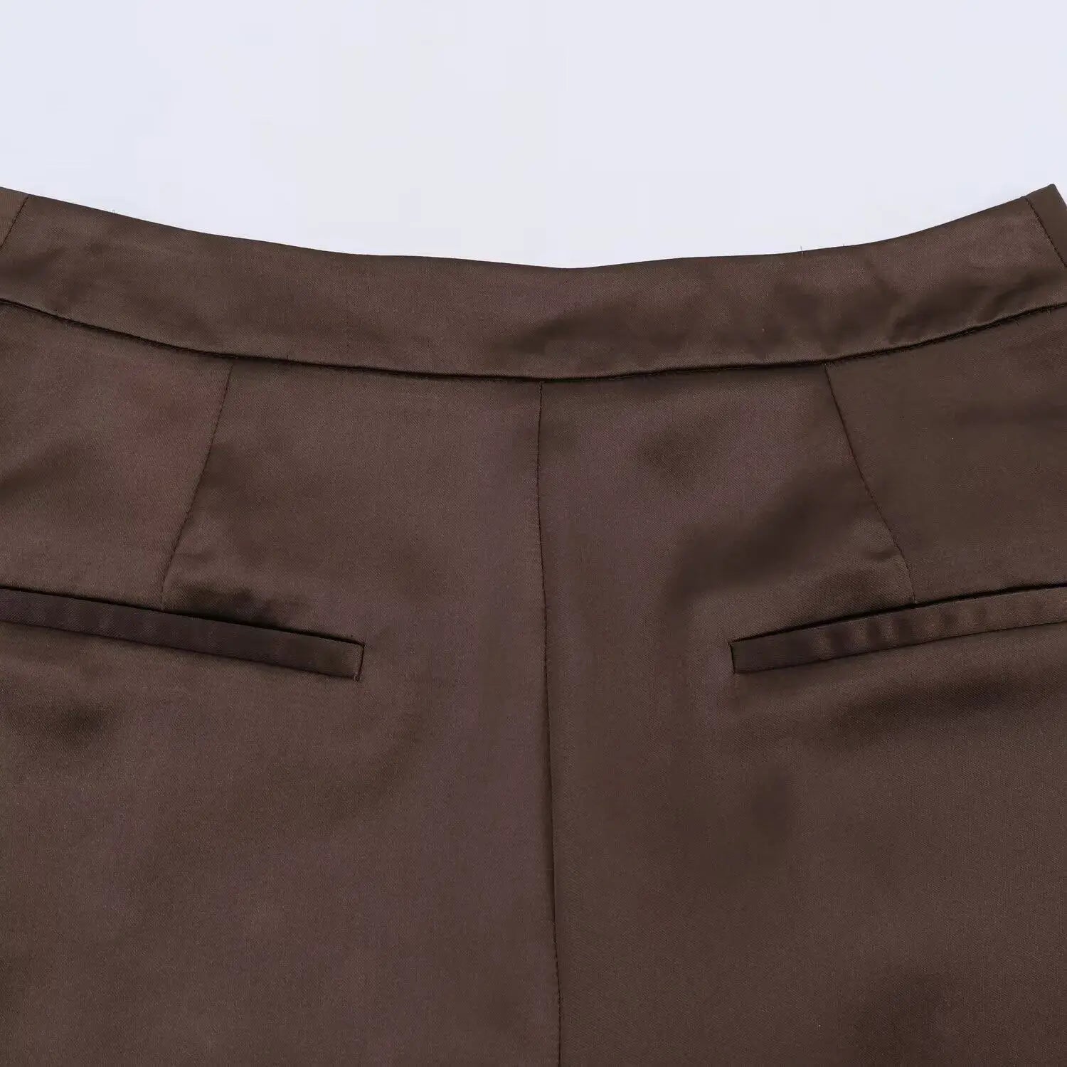 Xylia | Dames Minishort - Luxe Satijn met Kanten Rand 2