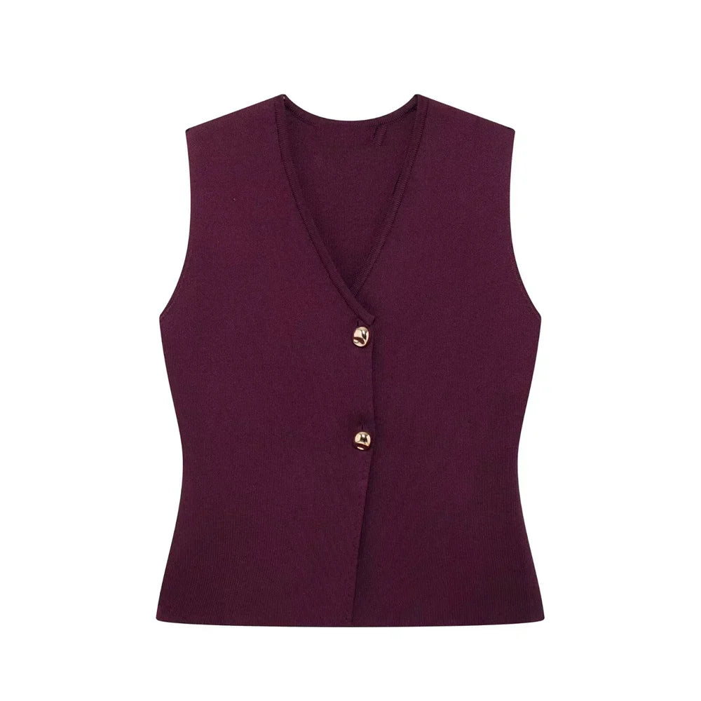 Imara | Mouwloze Gilet Top voor Dames - Elegant en Minimalistisch