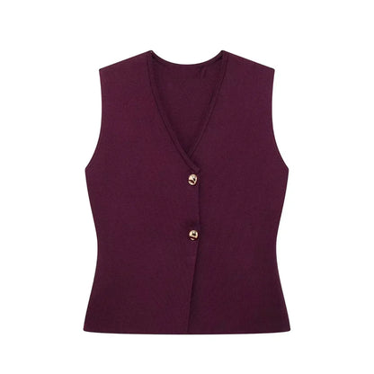 Imara | Mouwloze Gilet Top