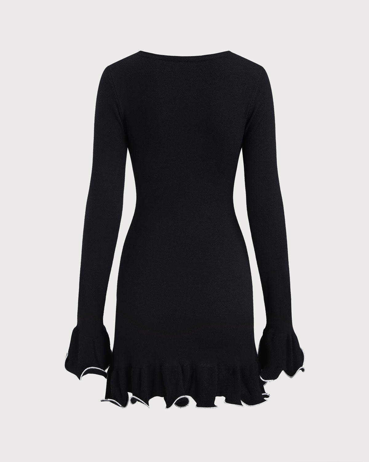 Zara | Dames Jurk - Geribbelde Mini met Ruches, Casual Elegant 6