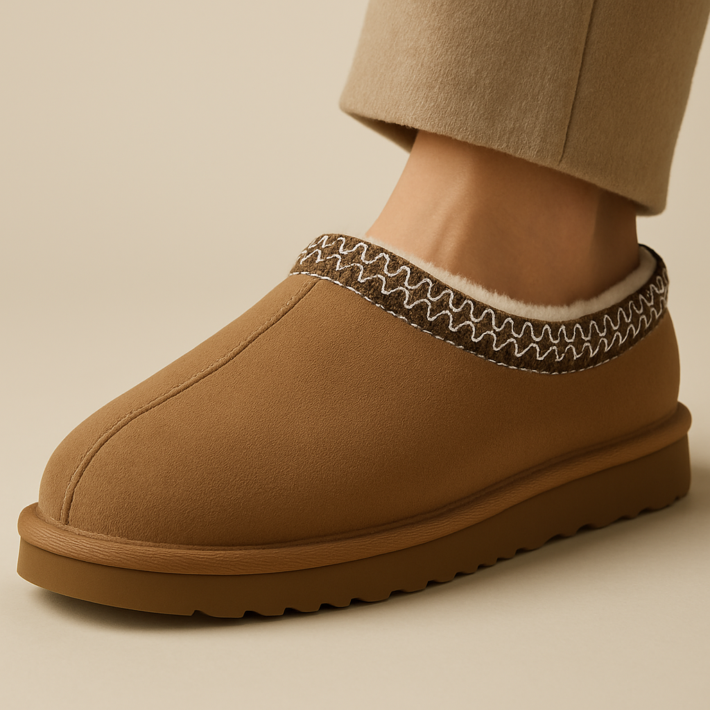 Zara | Dames Pantoffels - Luxe Suède met Schapenwol, Comfortabel en Stijlvol 0