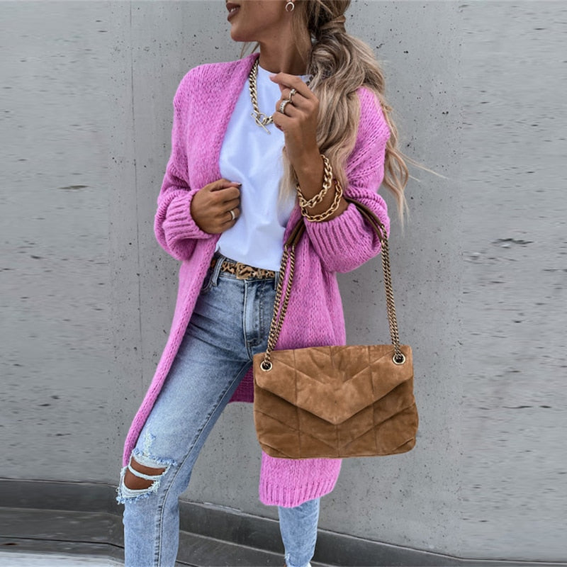 Sofia | Casual Gebreid Lang Dames Vest