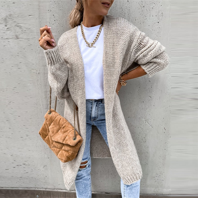 Sofia | Casual Gebreid Lang Dames Vest