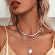 Zina | Dames Zilveren Ketting - Handgemaakt, Tijdloos Design 0