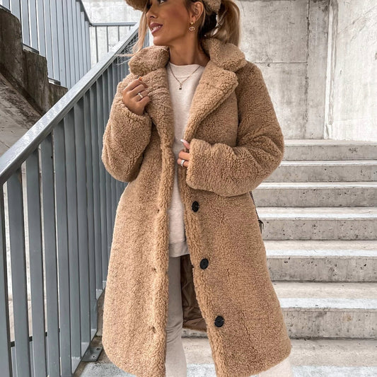 Clementine | Luxe Teddy Fleece Winterjas Dames - Casual Style
