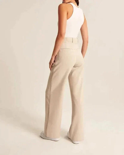 Hoge Taille Wijde Pijpen Pantalon