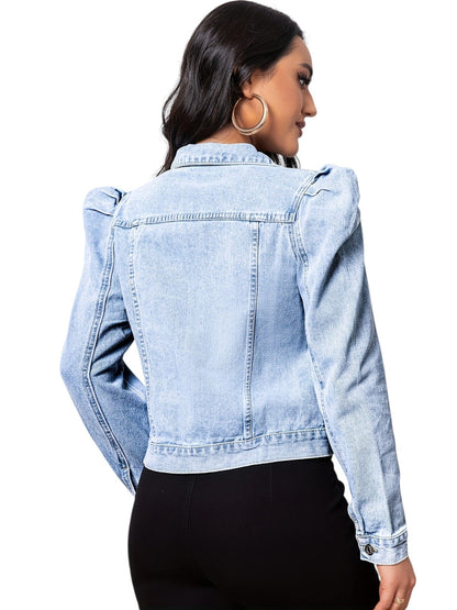 Cropped Spijkerjasje met Elegante Twist
