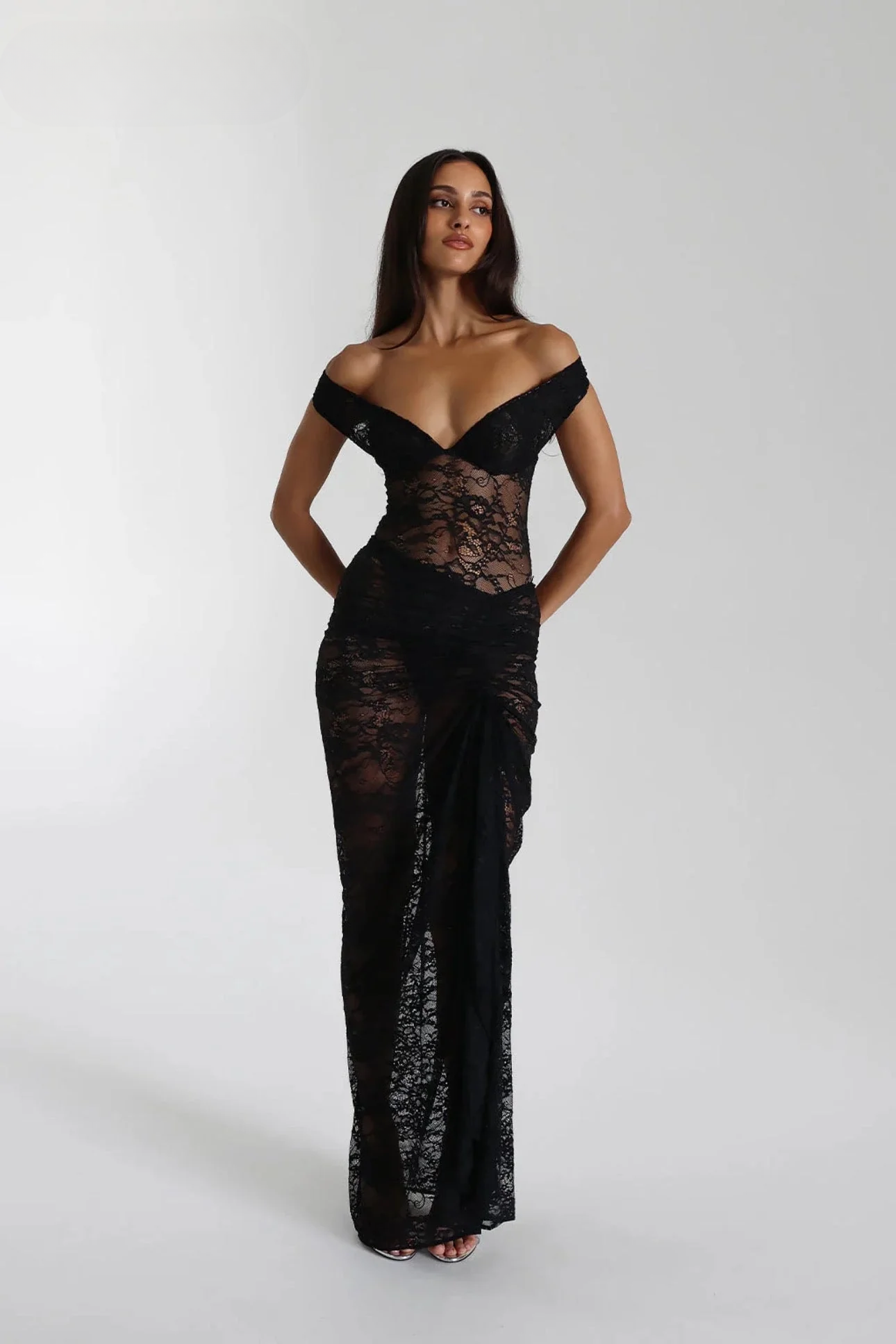 Oriana | Luxe Midi Jurk van Kant– Elegant & Tijdloos Design