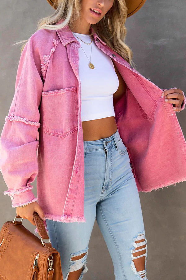 Briana | Zomerse Denim Tussenjas - Comfortabel met Losse Pasvrom