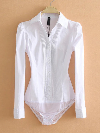 Jasmin | Getailleerde Katoenen Body Blouse voor Dames