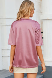 Merel | Roze Casual Shirt met Zak