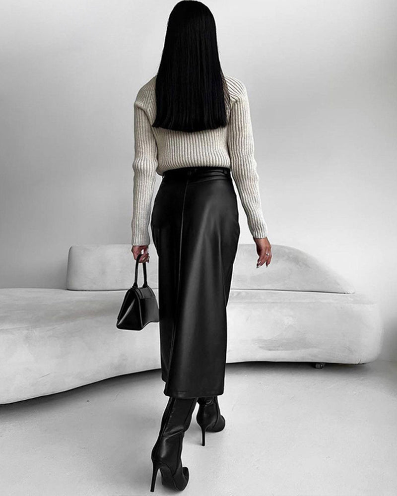 Barea | Vegan Rok met Hoge Taille