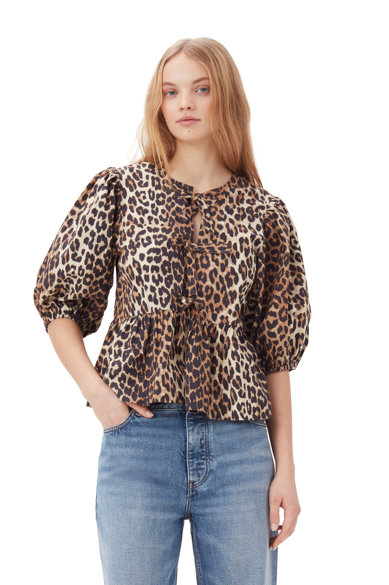 Ana | Blouse met Pofmouwen voor Dames - Trendy & Stijlvol