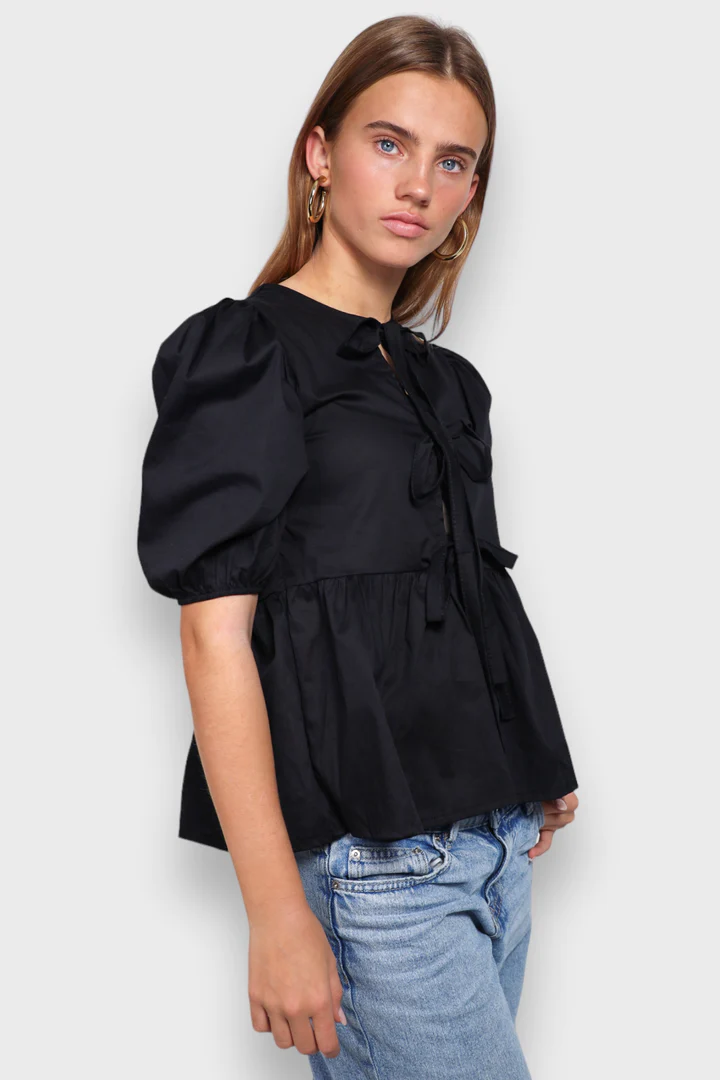 Ana | Blouse met Pofmouwen voor Dames - Trendy & Stijlvol