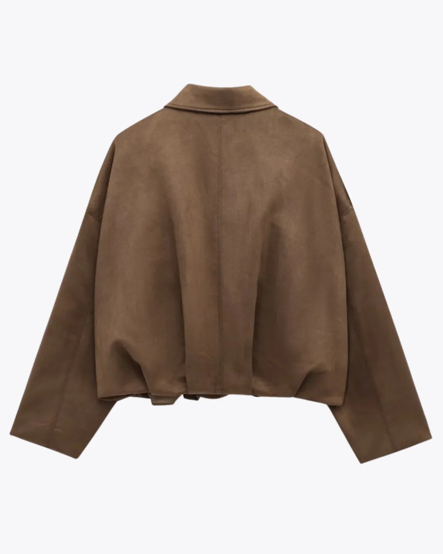 Fabiane | Oversized Suède Leren Jas voor Dames – Warm & Stijlvol