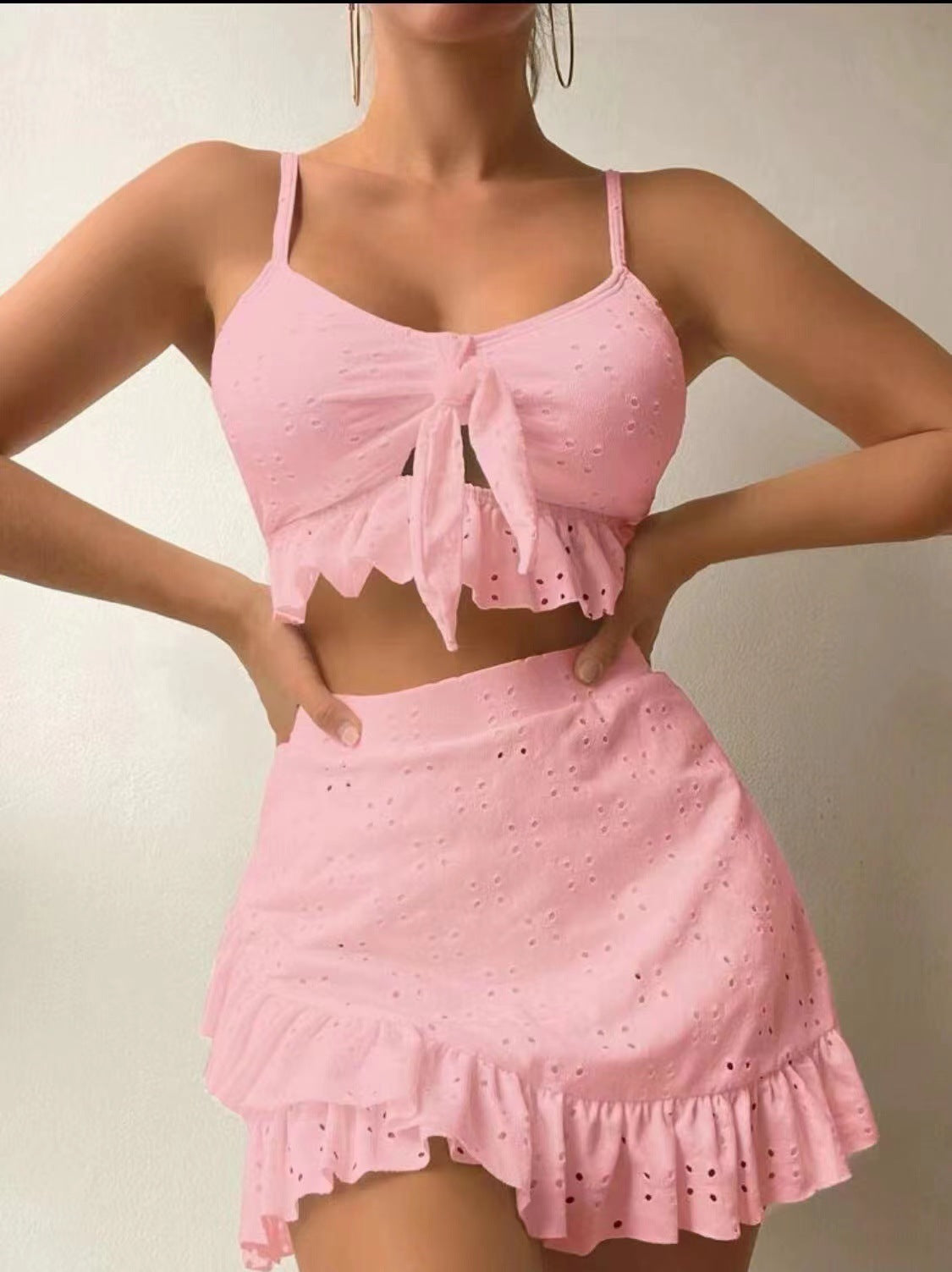 Jinte | Tweedelige Set van Katoen  – Mouwloze Top & Skort