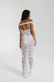 Oriana | Luxe Midi Jurk van Kant– Elegant & Tijdloos Design